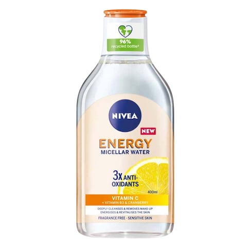 Nivea Energy Micellar Water Make Up Remover With Vitamin C 400Ml